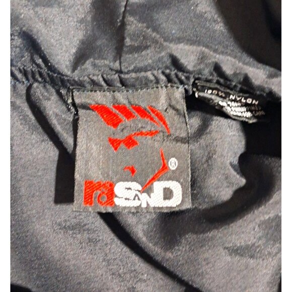 Vintage Red Sand Winderbreaker Pullover Jacket With Hood Blue/Black Size S - Picture 4 of 12